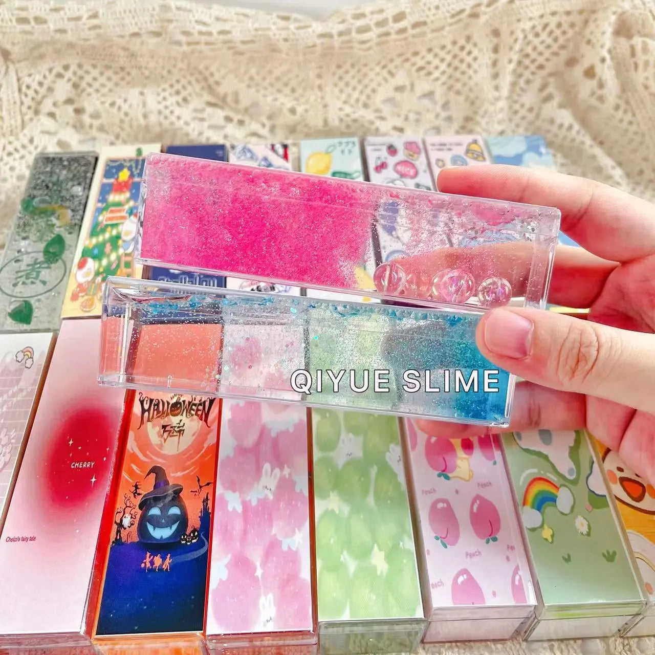 MAMIYA 1/3/6pcs Glossy Slime Blind Box From QIYUE 120ml