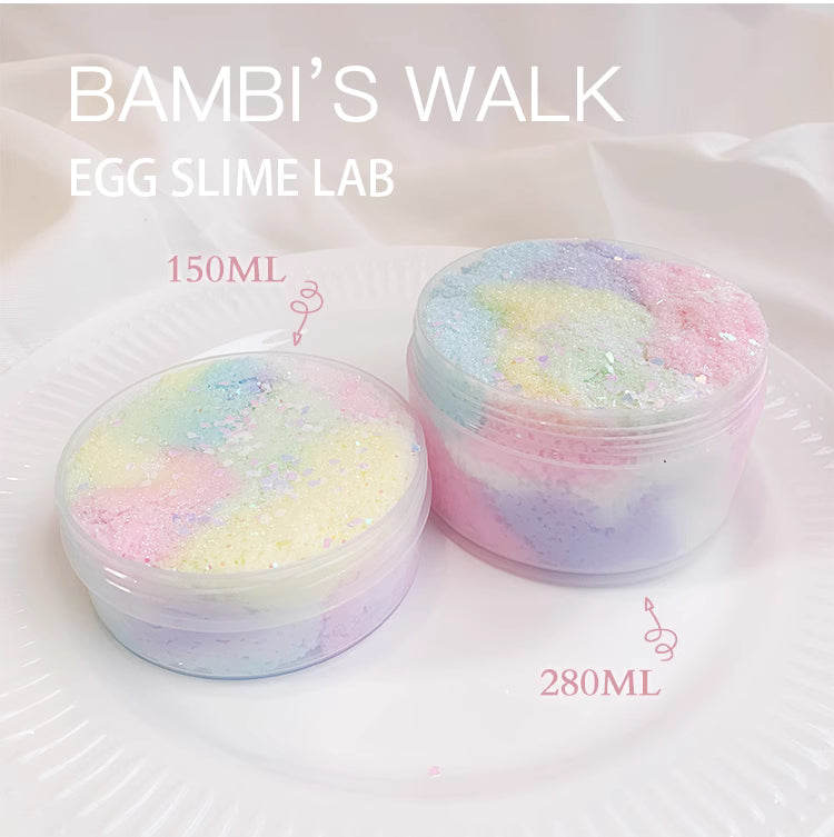 MAMIYA Bambi's Walk Rainbow Cloud Slime From Egg Slime 150ml/280ml