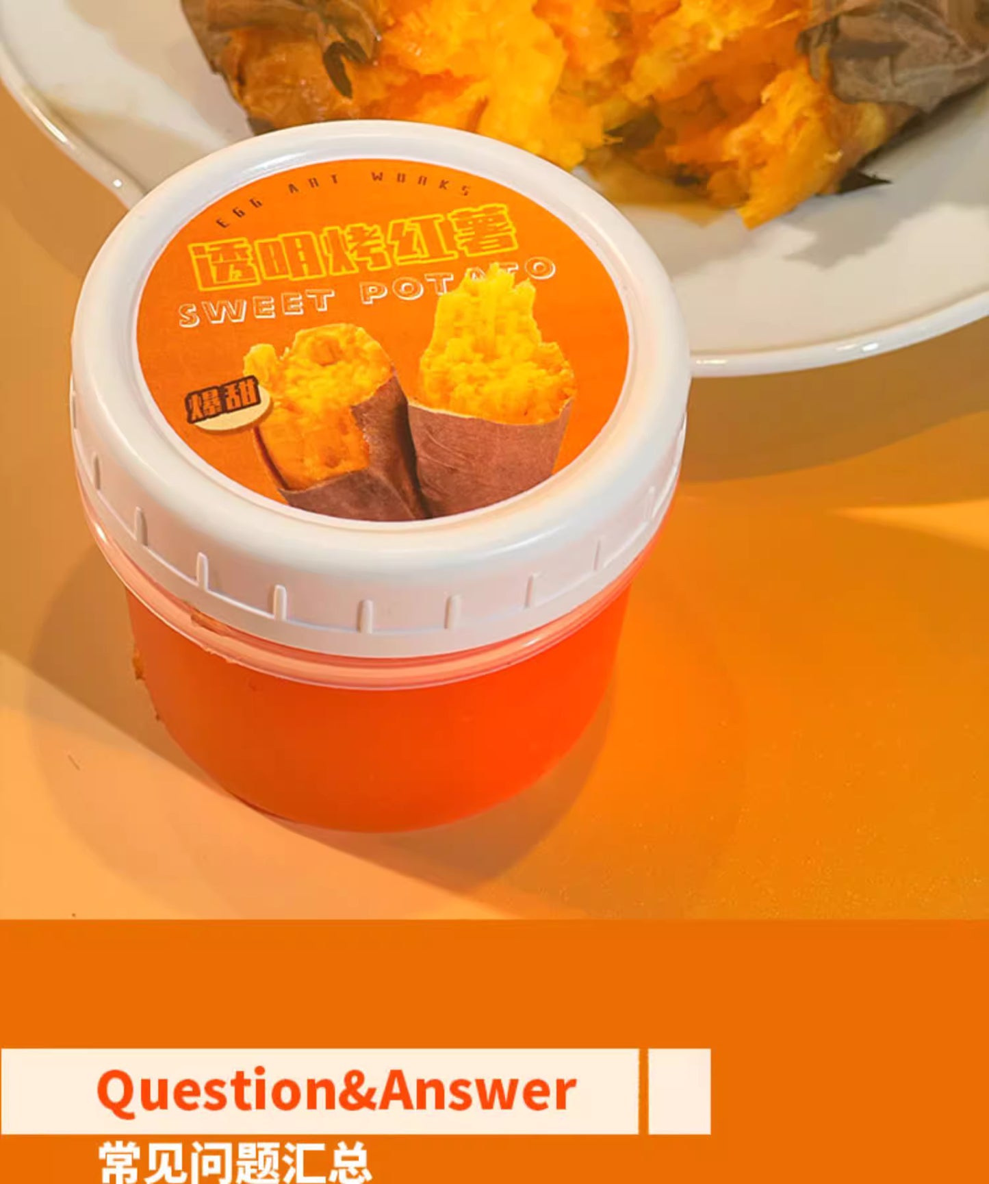 MAMIYA Soft & Sweet Baked Potatoes Glossy Slime From Egg Slime 160ml
