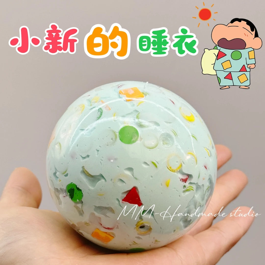MAMIYA 6cm Stress Ball Crayola Sleepwear Yoghurt Texture Suitable for Low to Medium Muscle Strength From MM Studio