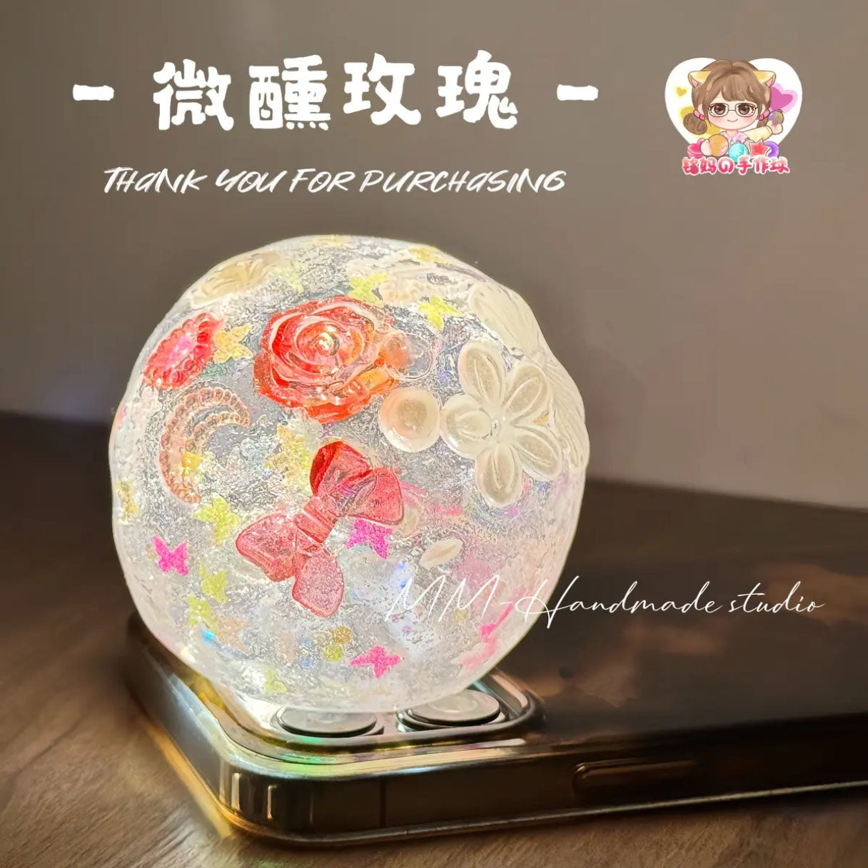 MAMIYA 6CM Vaseline Texture Stress Ball Suitable for Low to Medium Muscle Strength From MM Studio