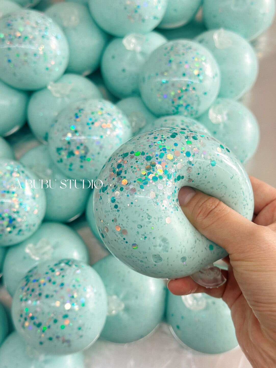 MAMIYA 6CM Mint Crushed Ice Stress Ball Suitable for Low to Medium Muscle Strength From ABUBU