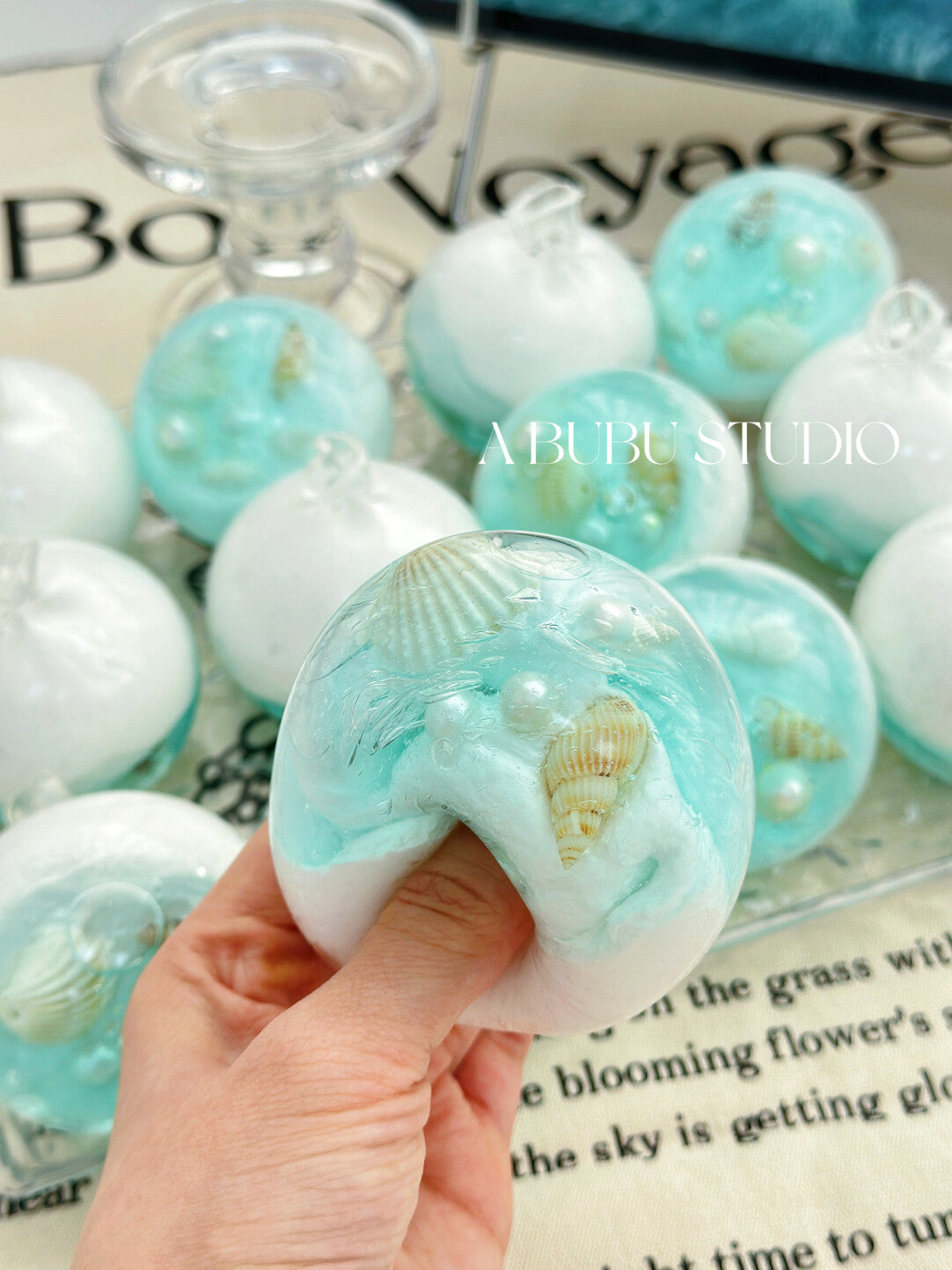 MAMIYA 6CM Glass Sea Stress Ball Suitable for Low to Medium Muscle Strength From ABUBU