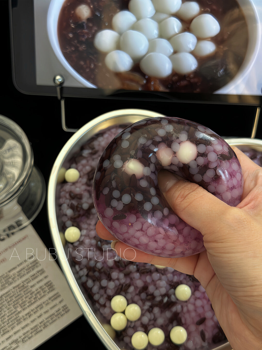 MAMIYA 5CM Purple Rice Stress Ball Suitable for Low to Medium Muscle Strength From ABUBU
