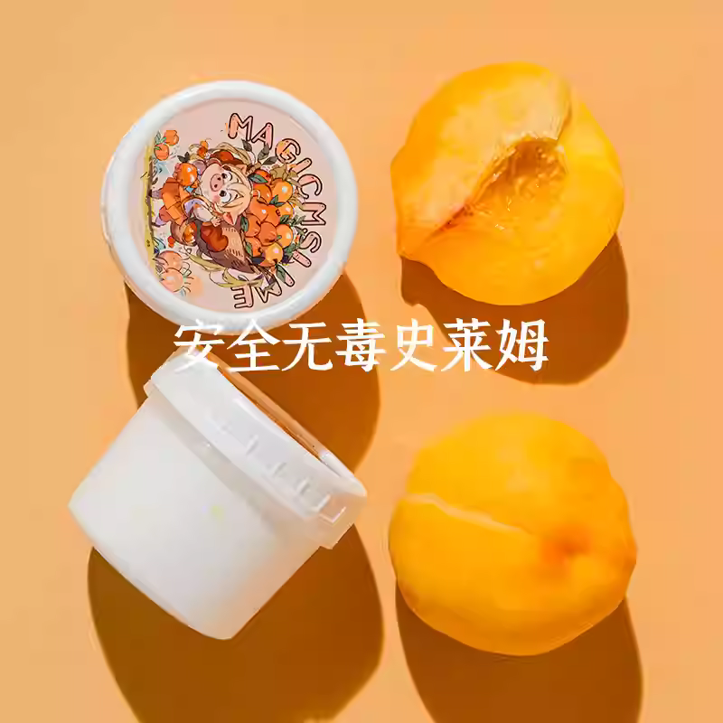 MAMIYA Yellow Peach Piggy Glossy Slime From Magic M Slime 160ml