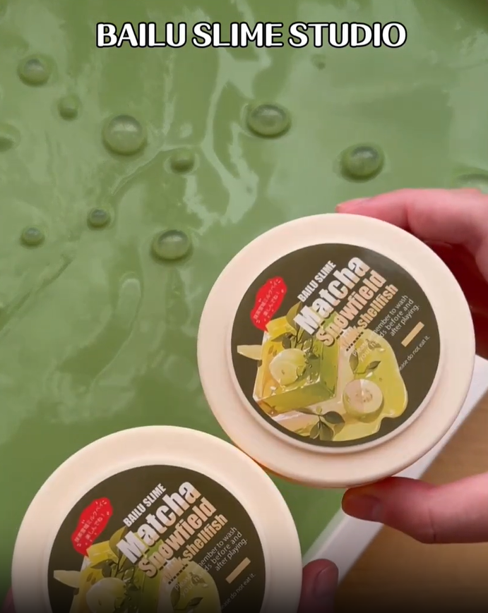 MAMIYA Matcha Snowfield Shellfish Glossy Slime 300ml From BAILU