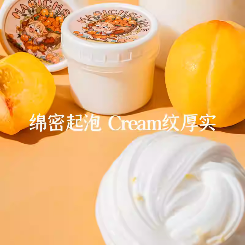 MAMIYA Yellow Peach Piggy Glossy Slime From Magic M Slime 160ml