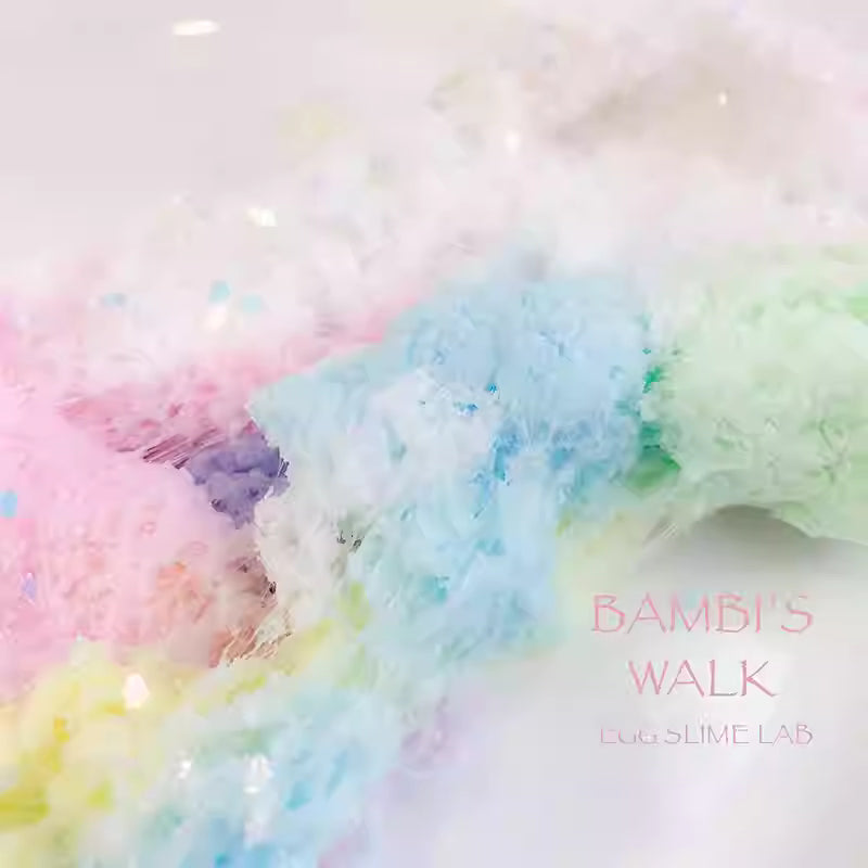 MAMIYA Bambi's Walk Rainbow Cloud Slime From Egg Slime 150ml/280ml