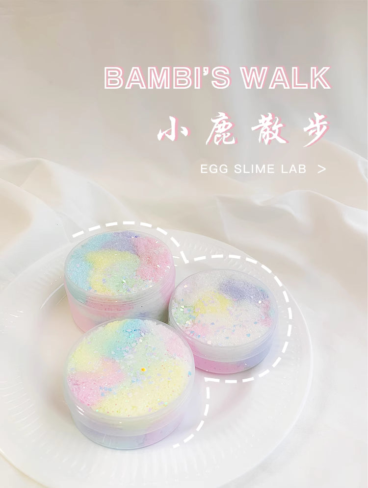 MAMIYA Bambi's Walk Rainbow Cloud Slime From Egg Slime 150ml/280ml