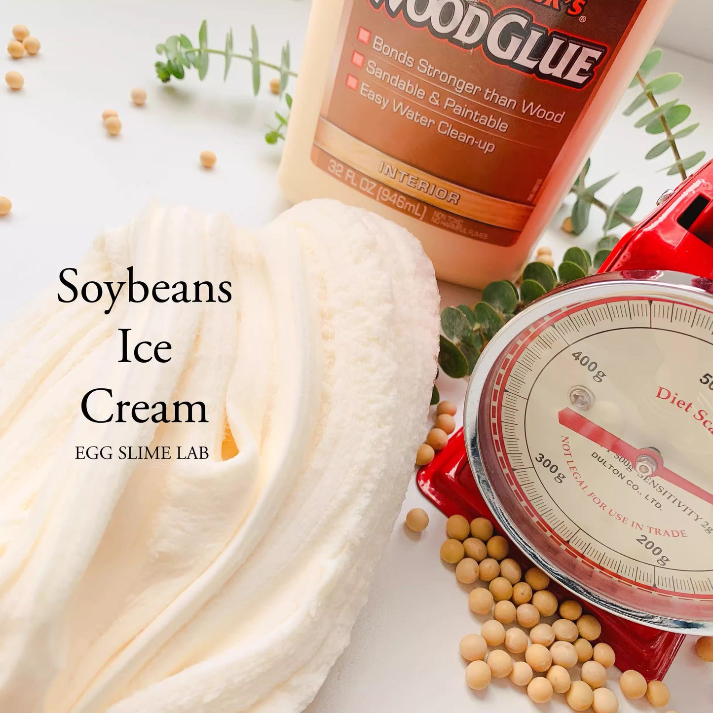 MAMIYA Soybeans Ice Cream Cloud Slime From Egg Slime 230ml
