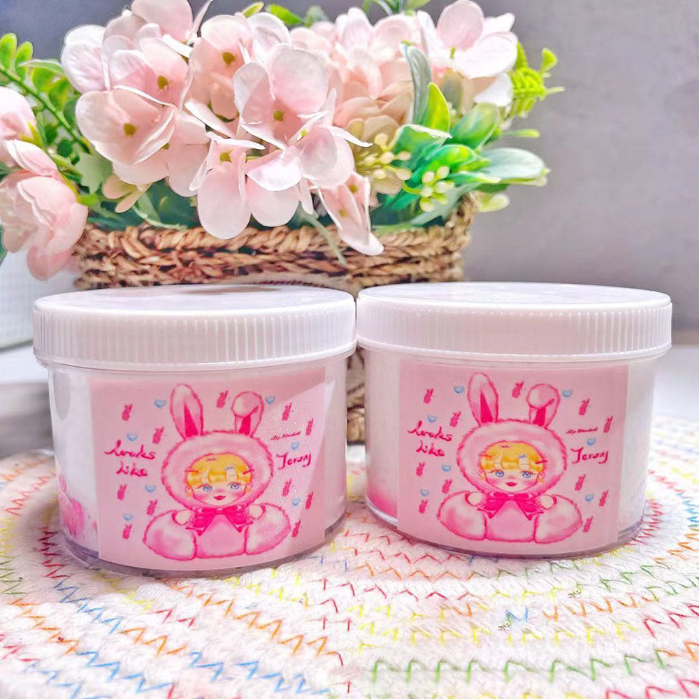 MAMIYA Pink Bunny Micro Floam Crunchy Slime Handmade Slimes Gifts for Kids ADHD Anxiety 240ml 8oz