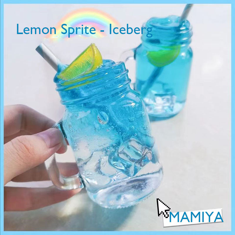 MAMIYA Lemon Sprite Slime 150ML Glass Bottle