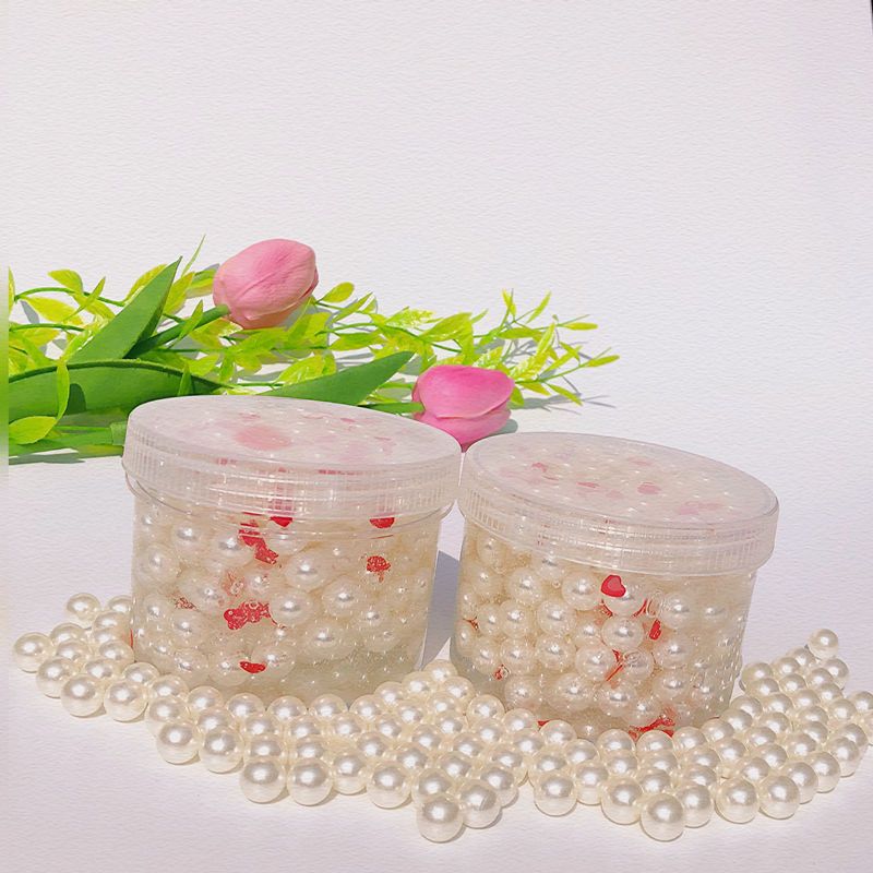 MAMIYA White Ball Red Heart Crunchy Slime 260ml 8.8oz