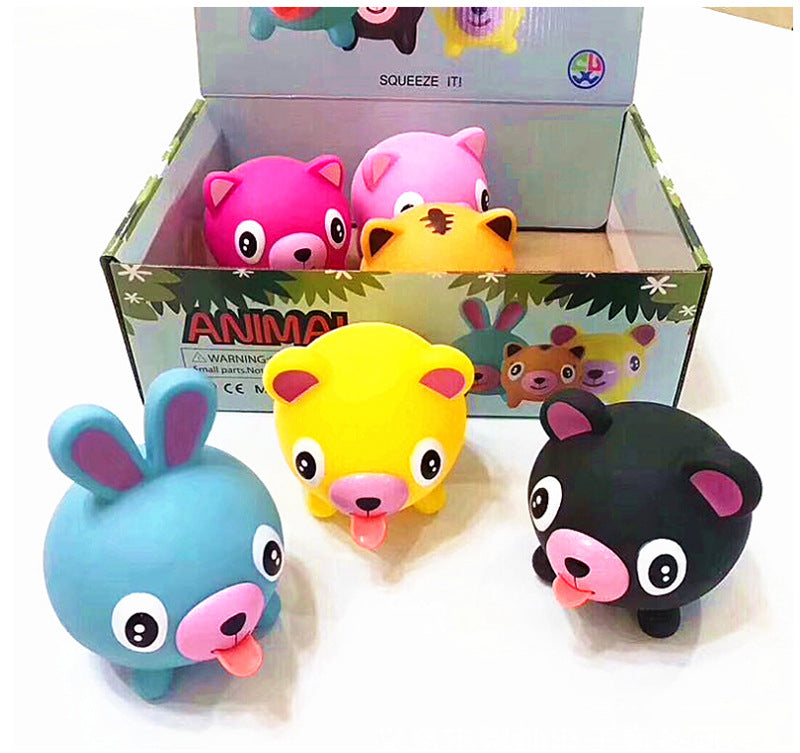 Stress Relief Squeeze Scream Tongue Out Toy Doll