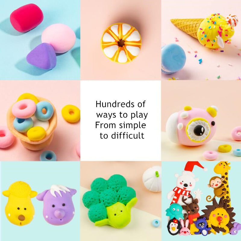 500g/Bag Polymer Clay Super Light Soft Modeling Polymer Clay Plasticine DIY Children Toys Learning Slime Kids Toy Magic Clay