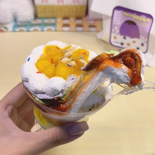 MAMIYA Pandan Mango Cake DIY Food Slime From QIQI GUAIGUAI Slime