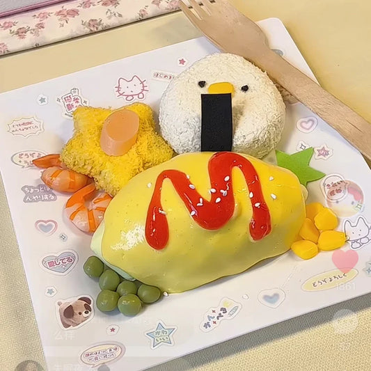 MAMIYA Kids' Omurice Meal Set DIY Food Slime From QIQI GUAIGUAI Slime