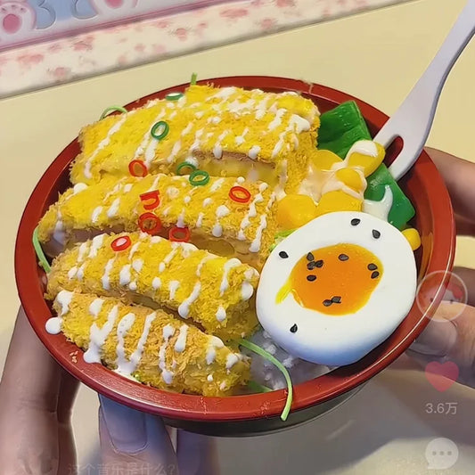 MAMIYA Tonkatsu Rice DIY Food Slime From QIQI GUAIGUAI Slime