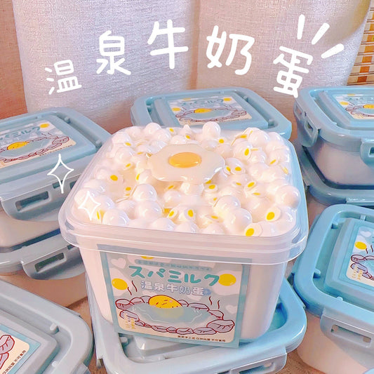 MAMIYA Hot Spring Milk Eggs Crunchy Slime From XIAOXIAO 240ml