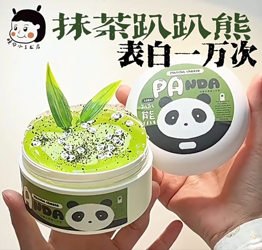 MAMIYA Matcha Cheese Panda Glossy Slime From MIAOTONG Slime 350ml