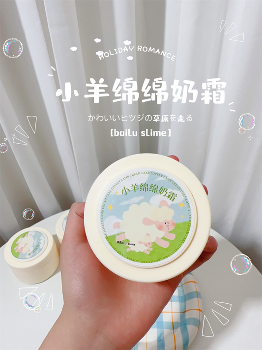 MAMIYA Little Lambs Milk Cream Glossy Slime 300ml From BAILU