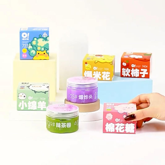 MAMIYA 8 Colors Glossy Slime Easy-Stretch 5x The Volume From O slime 120ml