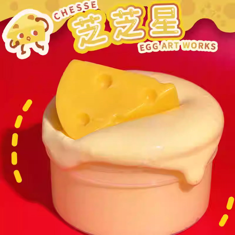 MAMIYA Cheese Fall Glossy Slime From Egg Slime 130ml