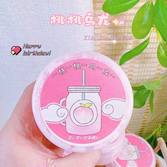 MAMIYA Peach Oolong Bingsu Crunchy Slime From XIAOXIAO 220ml