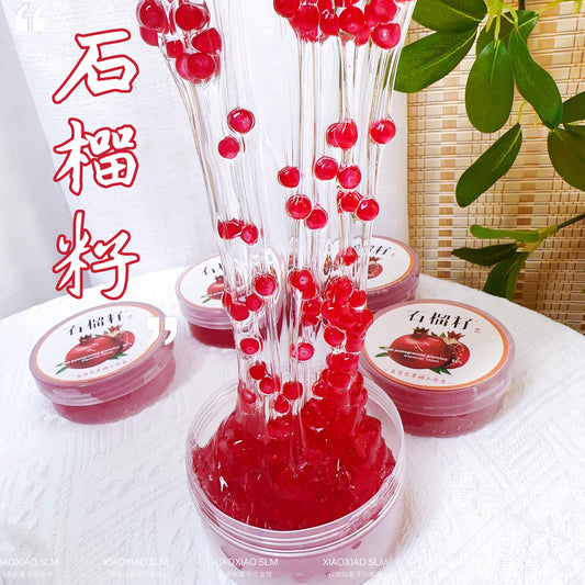 MAMIYA Red Pomegranate Crunchy Slime From XIAOXIAO 220ml