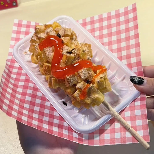 MAMIYA Potato-Crusted Cheese Hotdog DIY Food Slime From QIQI GUAIGUAI Slime