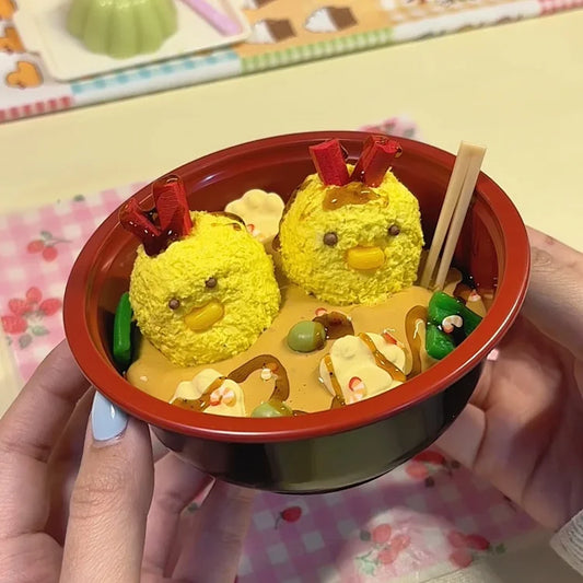 MAMIYA Chick-Shaped Curry Rice DIY Food Slime From QIQI GUAIGUAI Slime