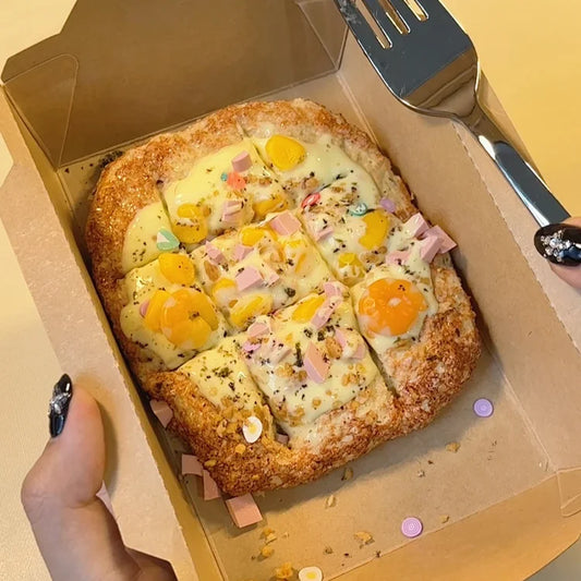 MAMIYA Garlic Cheese Toast DIY Food Slime From QIQI GUAIGUAI Slime