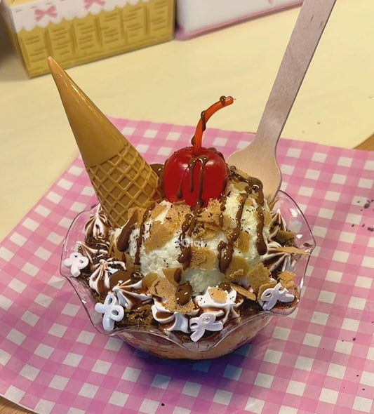 MAMIYA Brownie Ice Cream DIY Food Slime From QIQI GUAIGUAI Slime