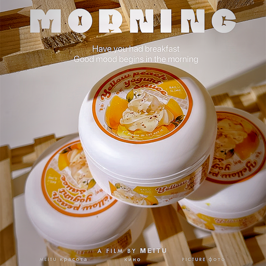 MAMIYA Yellow Peach Yogurt Souce Glossy Slime 300ml From BAILU