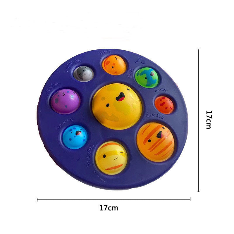 Eight Planets Push Bubble Fidget Toys Solar Systerm Popit