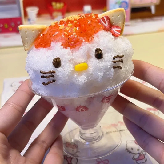 MAMIYA Kitty Milk Fluffy Ice DIY Food Slime From QIQI GUAIGUAI Slime