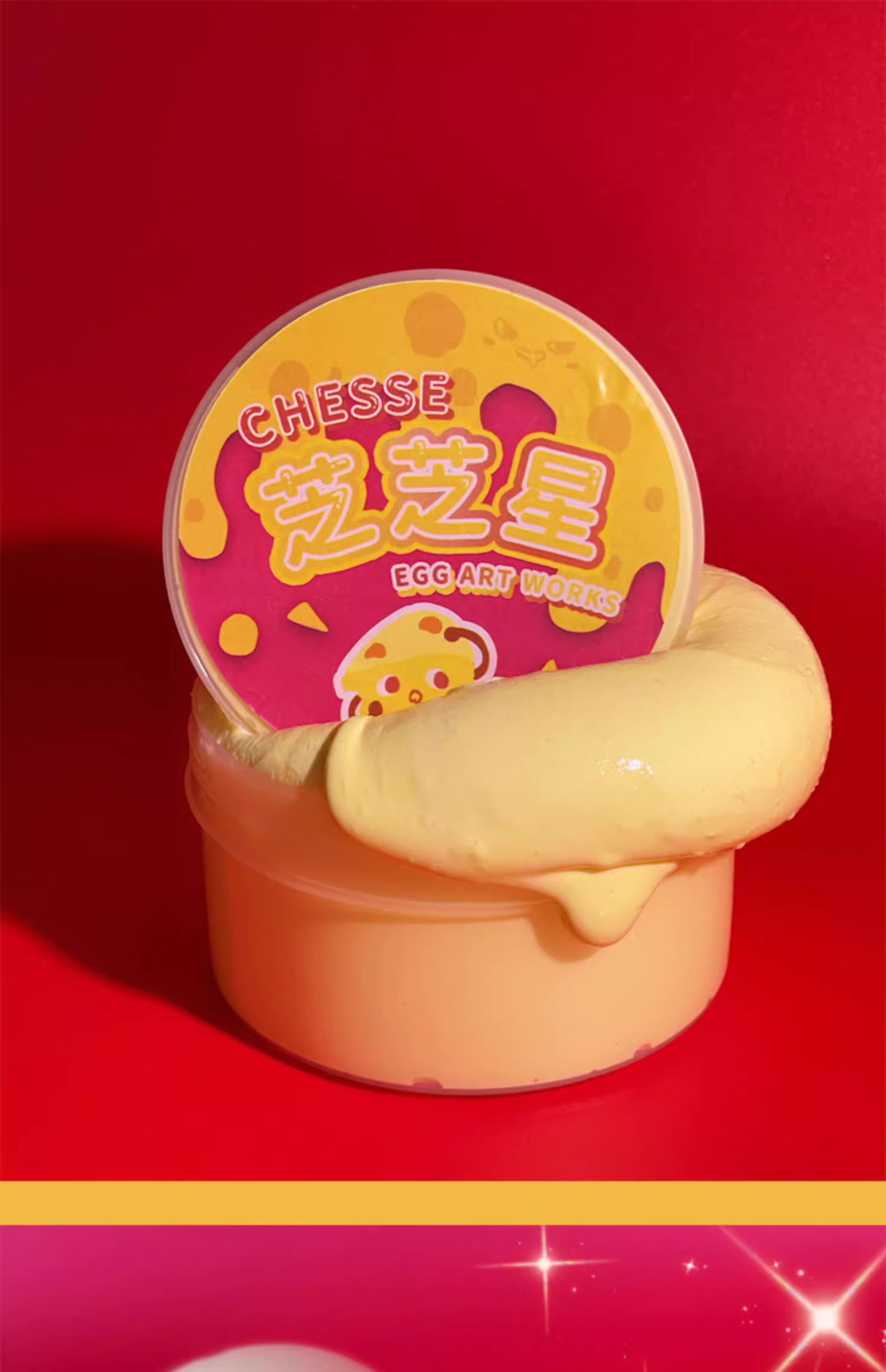 MAMIYA Cheese Fall Glossy Slime From Egg Slime 130ml