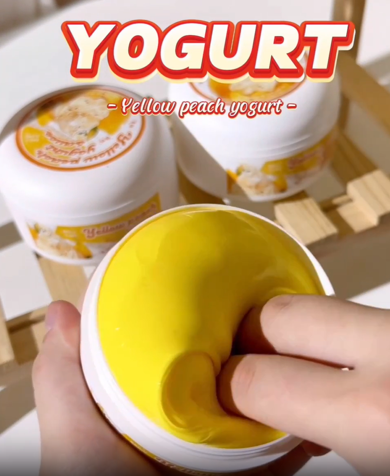 MAMIYA Yellow Peach Yogurt Souce Glossy Slime 300ml From BAILU