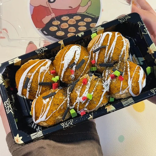 MAMIYA Delicious Takoyaki DIY Food Slime From QIQI GUAIGUAI Slime