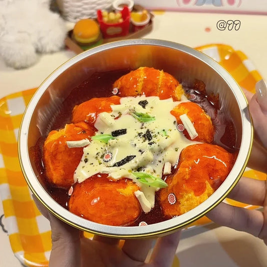 MAMIYA Cheese Buldak DIY Food Slime From QIQI GUAIGUAI Slime