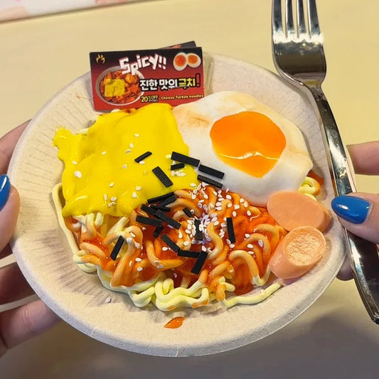 MAMIYA Cheesy Turkey Noodles DIY Food Slime From QIQI GUAIGUAI Slime