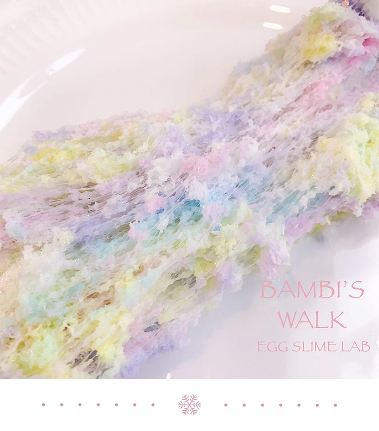 MAMIYA Bambi's Walk Rainbow Cloud Slime From Egg Slime 150ml/280ml