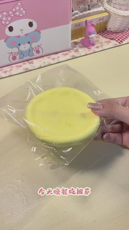 MAMIYA Marshmallow Dessert Pizza DIY Food Slime From QIQI GUAIGUAI Slime