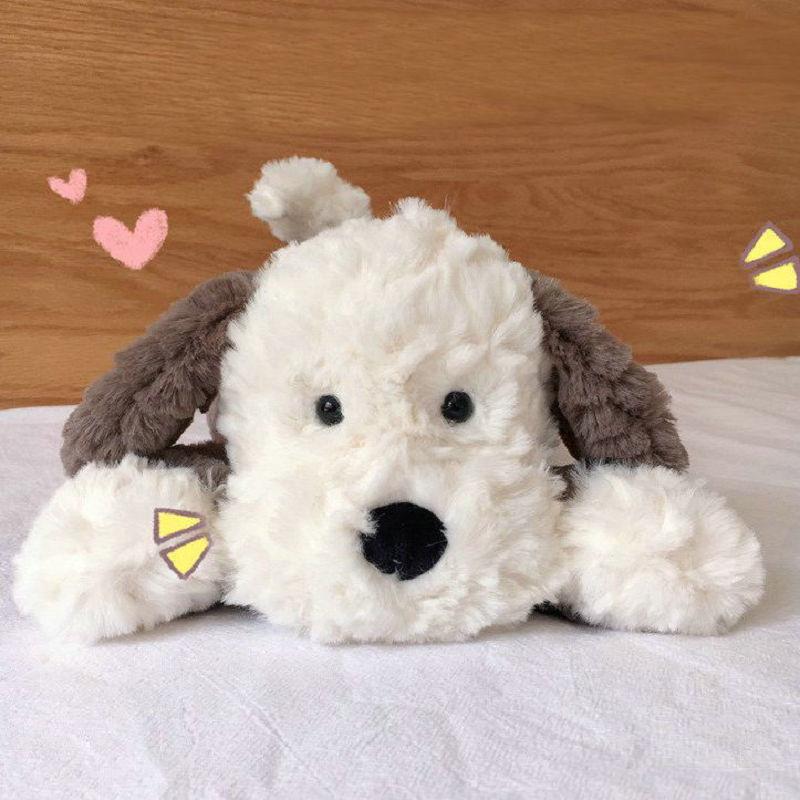 MIMAMI Tumblie Sheep Dog Adorable Cute Dog Plushie Stuffed Cartoon Animals Big Ear Dogs Plush Toy Baby Appease Sleep Doll Toys for Boy Girl Birthday Gift