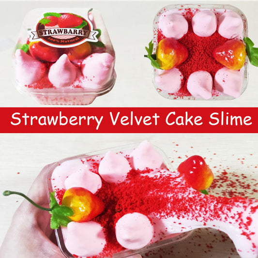 MAMIYA DIY Strawberry Velvet Cake Slime