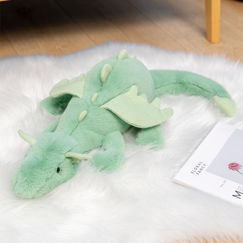 MIMAMI Snow Dragon Multicolor Plush Snow Dragon Doll Dinosaur Plush Doll Children Accompanying Doll Gift