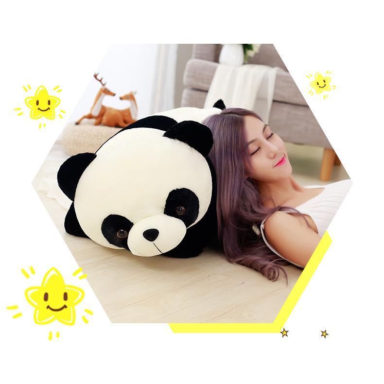 MIMAMI 25-60cm Kawaii Big Panda Bear emulation Plush Toy Cute Soft Stuffed Animal Doll Cushion Pillow Cartoon Home Bed Decor small Gift