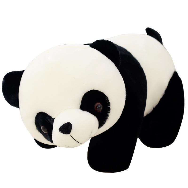 MIMAMI 25-60cm Kawaii Big Panda Bear emulation Plush Toy Cute Soft Stuffed Animal Doll Cushion Pillow Cartoon Home Bed Decor small Gift