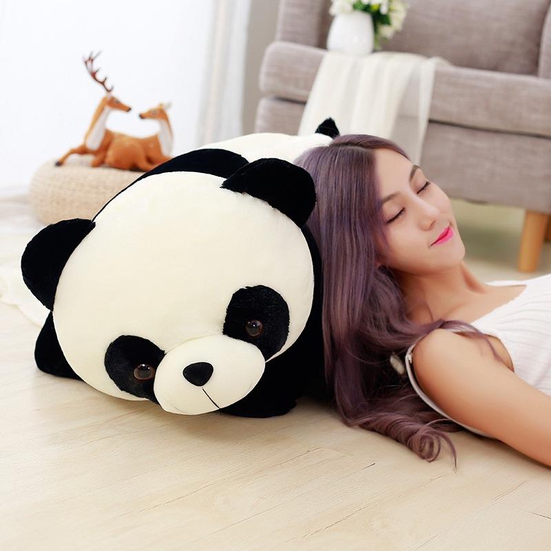 MIMAMI 25-60cm Kawaii Big Panda Bear emulation Plush Toy Cute Soft Stuffed Animal Doll Cushion Pillow Cartoon Home Bed Decor small Gift