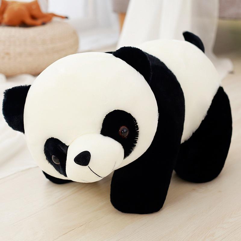 MIMAMI 25-60cm Kawaii Big Panda Bear emulation Plush Toy Cute Soft Stuffed Animal Doll Cushion Pillow Cartoon Home Bed Decor small Gift